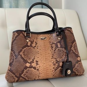 COACH PURSE SNAKE PRINT LEATHER: NEW WITH TAGS